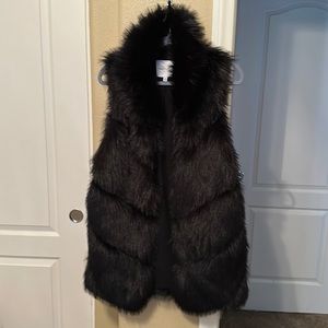 Faux fur vest